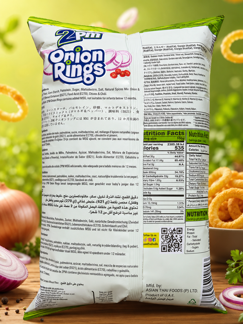 2pm Onion Rings back pack