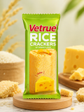 Vetrue Rice Crackers Cheese Flavour - front pack shot